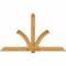 Ekena Millwork Redmond Rough Sawn Timber Gable Bracket, Western Red Cedar, 96"W x 56"H x 6"D x 6"F, 14/12 Pitch GBW096X56X0606RED00RWR - alternate 1